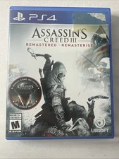 Replacement Box Case ASSASSIN'S CREED III REMASTERED  PlayStation 4 PS4 ORIGINAL