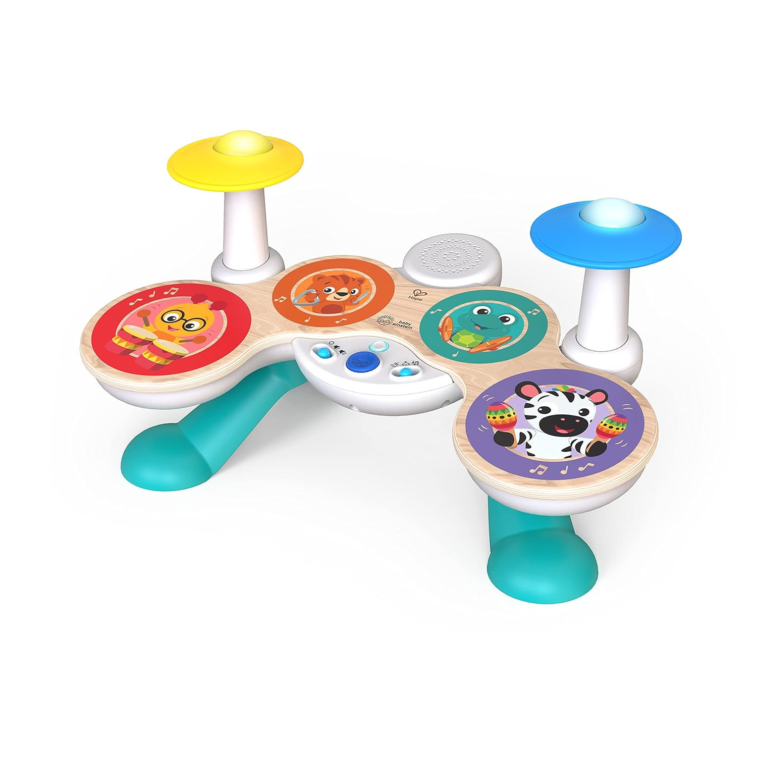 Baby Einstein Together in Tune Drums Wooden Musical Toy 12 M