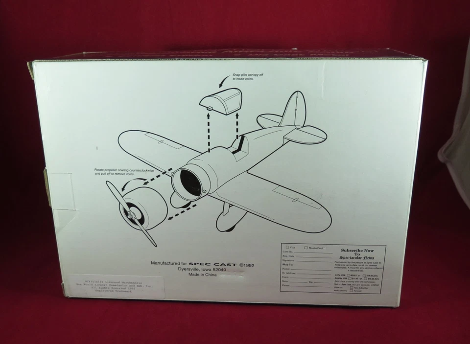 DEN Denver International Airport DIA Opening Day Airplane COIN BANK Unopened Box - Image 4 of 4