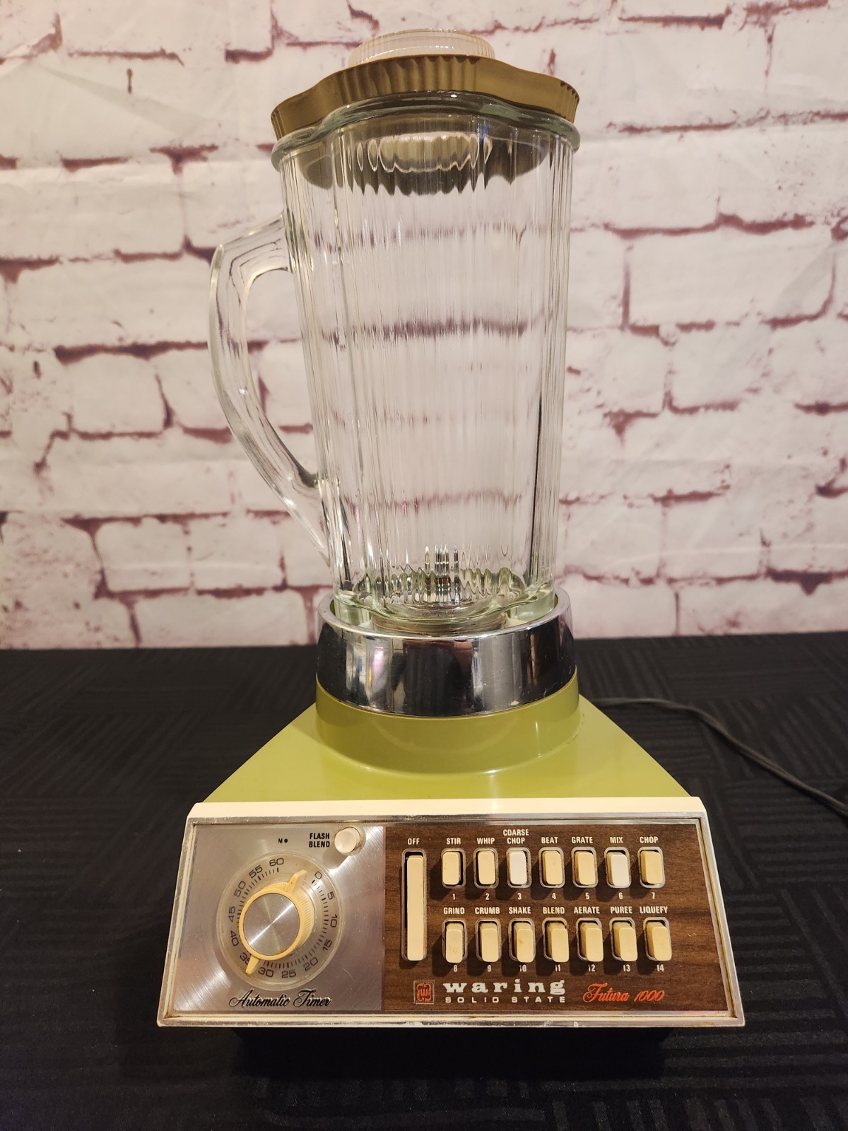 Vintage 60-70s Era Waring Solid State Futura Series 1000 Blender # 1249 WORKS
