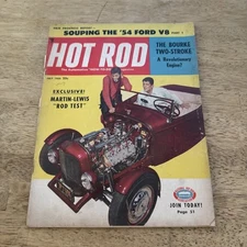 Vintage Hot Rod Automotive Magazine July 1954