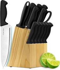 Knife Set, 14-Piece Kitchen Knife Set, German High Carbon Stainless Steel, Durab