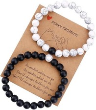 Best Friend Bracelets Couples Bracelets for 2 Matching Yin Yang His and Her Love