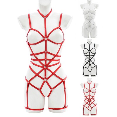 Multicolor Harness Damen Body Gürtel Performance Rollenspiel Träger Overall