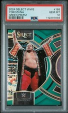 2024 Panini Select WWE Green Prizm Yokozuna #188 5/5 PSA 10