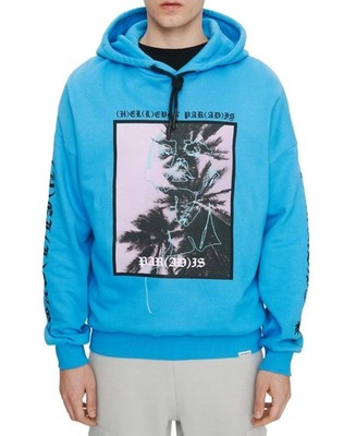 Eleven Paris Men's Fleece Graphic Hoodie Classic Fit Sweatshirt Size 2XL