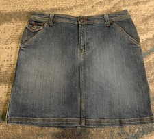 Tommy Hilfiger size 10 Carpenter Denim Jean Skirt