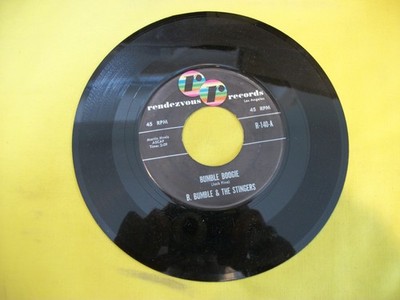 B. Bumble & the Stingers - Bumble Boogie - School Day Blues - Rendezvous 45 MINT