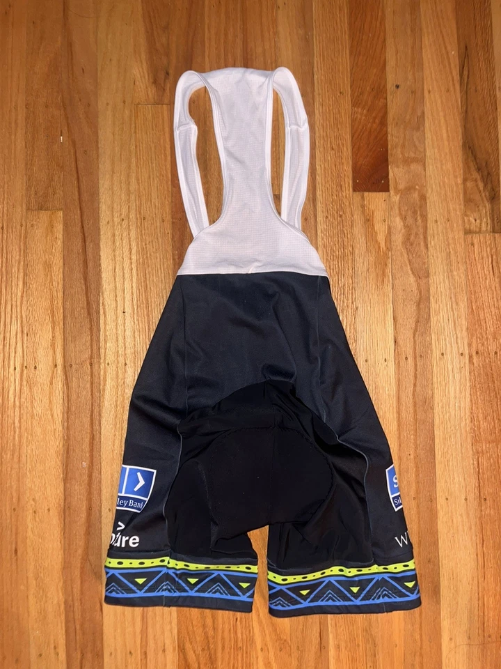 Voler Women's Bicycling Bib Shorts White Black Blue Sz L Silicon Valley Bank - Image 3 of 4