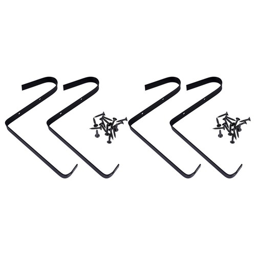 2 Pairs Window Box Brackets Flower Railing Bracket Railing Planter Brackets - Picture 11 of 12