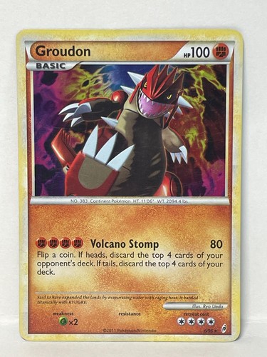 Pokemon Groudon Call Of Legends Holo 6/95 - LP