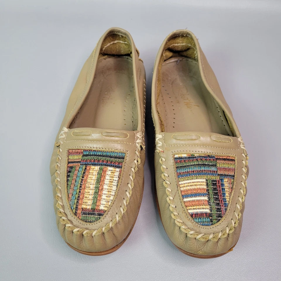 Vintage Robert Wayne Mens 6.5 Driving Moccasin Slip-On Loafers Leather Inca - Image 4 of 4