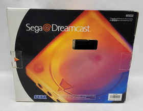 Sega Dreamcast White Launch Edition w/ Box, Demo Disc & New Battery - MINTY