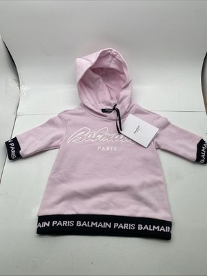 Balmain Paris Infant Pink Hoodie New With Tags 3 Months