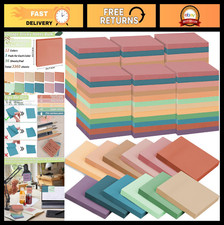 60 Pack Vintage Sticky Notes 3x3" Retro Colors Memo Pads Self-Stick Adhesive Pap
