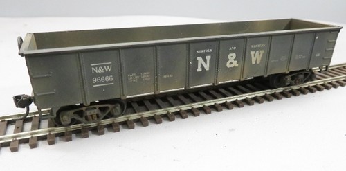GÓNDOLA NEGRA ESCALA HO VINTAGE ATHEARN N&W 96666 PROFESIONALMENTE DESGASTADA KADEE | Condition: New