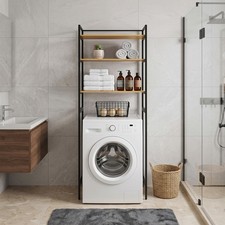 Large Stylish 3-Tier Freestanding Washing Machine Shelf Capacity 15Kg 71"