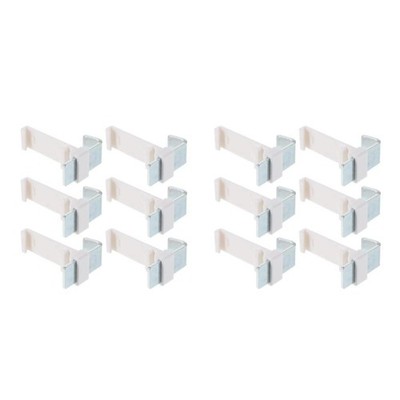 2 Count Fenstergardinenhalterungen Gardinenrahmenklemmen Vorhanghalterungen
