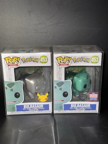Funko Pop Vinyl Pokemon Bulbasaur #453 Limited Diamond & 25th Anniversary EUC