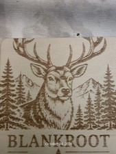 Deer Mountain Forest Nature Outdoors Decal Sticker Brown Beige