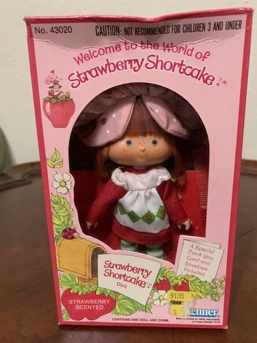 Strawberry Shortcake Strawberry Doll Scented 1980 Vintage 43020 NIB