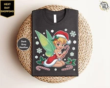Tinker Bell Christmas T-shirt Bella Canvas Unisex Soft Holiday Shirt