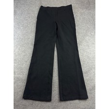Quince Ultra-Stretch Ponte Bootcut Pants Black Womens Size M Mid Rise Trousers