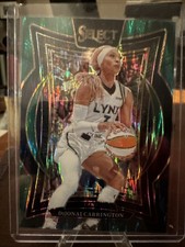 Dijonai Carrington 2025 Panini Select WNBA Green Flash Prizm Card-#68 Lynx
