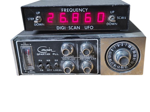 COURIER AM/SSB CB RADIO Spartan PLL 40 channel With Digiscan UFO - Zdjęcie 3 z 6
