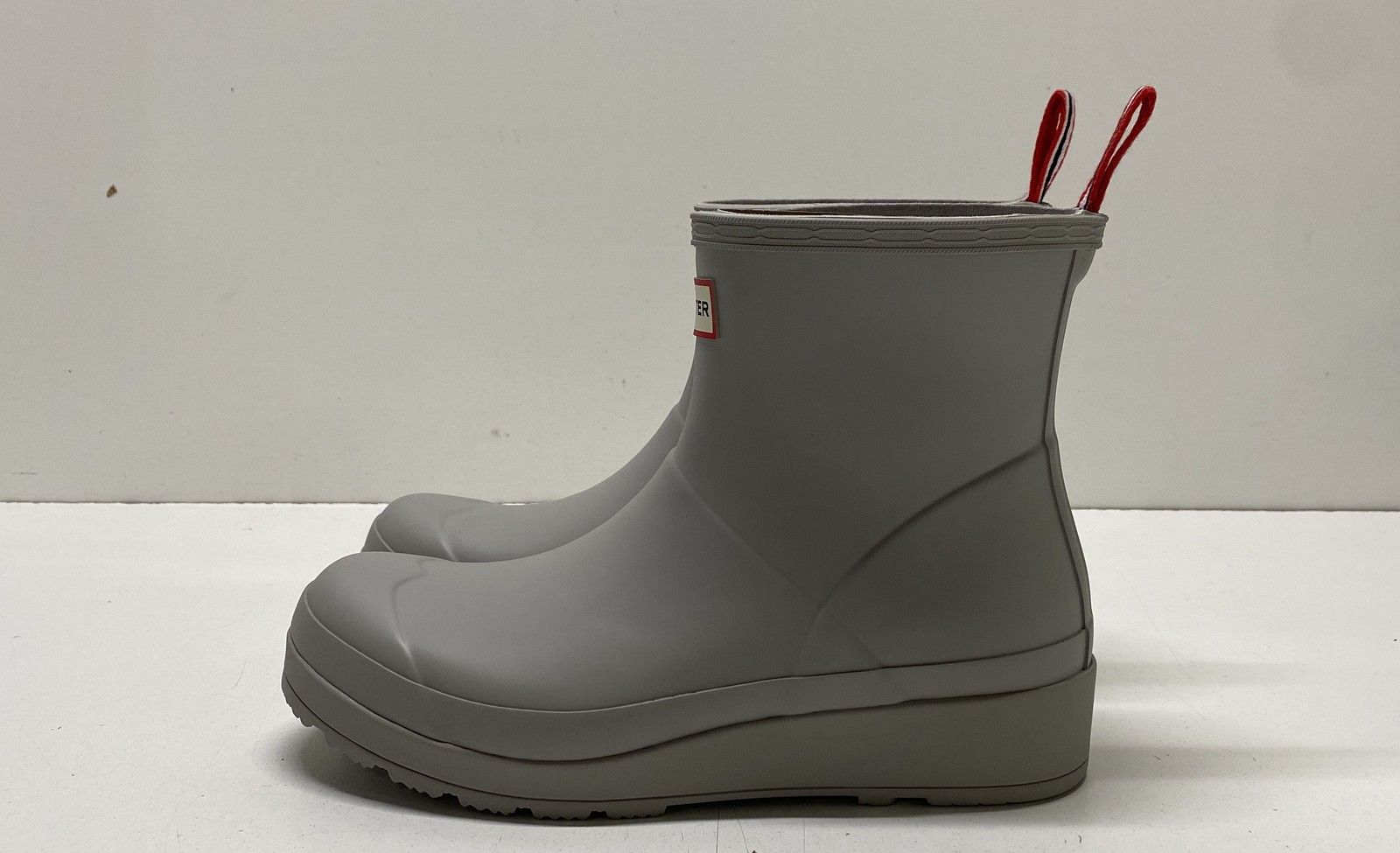 Hunter Gray Solid Boot Rain Boots Men 8 - image 1