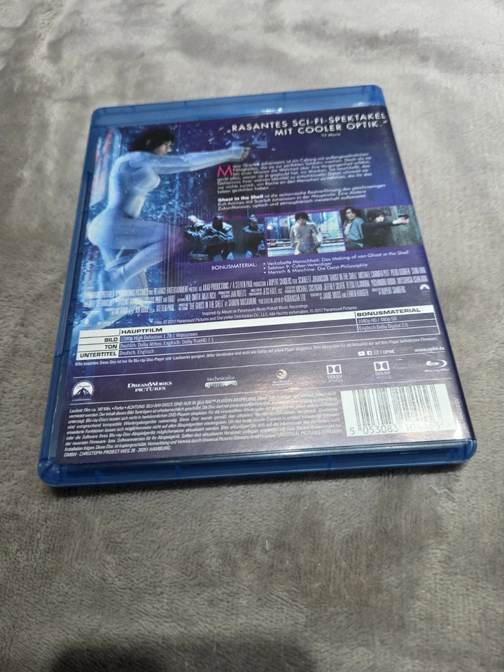 Ghost in the Shell [Blu-ray] von Sanders, Rupert | DVD | Zustand sehr gut - Bild 2 von 2