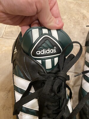 Vintage 1999 Adidas Soccer Cleats Football SZ 12 Green & Black Leather EUC ? s-l1200.jpg main image 3