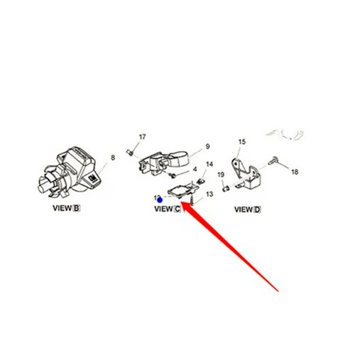 Frontscheinwerfer Level Sensor Platte 20984732 1235056 Für Vauxhall Insignia A - Picture 2 of 5