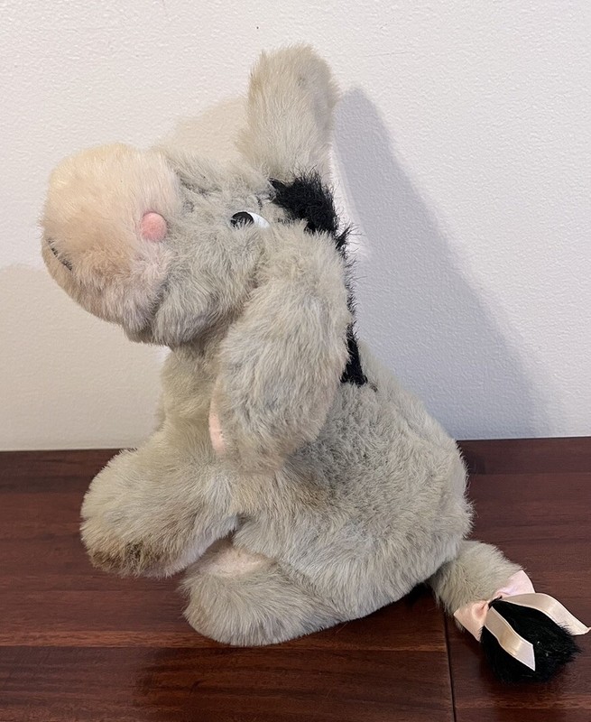 Vintage Walt Disney Gray Eeyore Plush - Winnie the Pooh Stuffed Animal