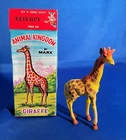 VINTAGE MARX ANIMAL KINGDOM GIRAFFE 1960's HAND-PAINTED FIGURE IN ORIGINAL BOX