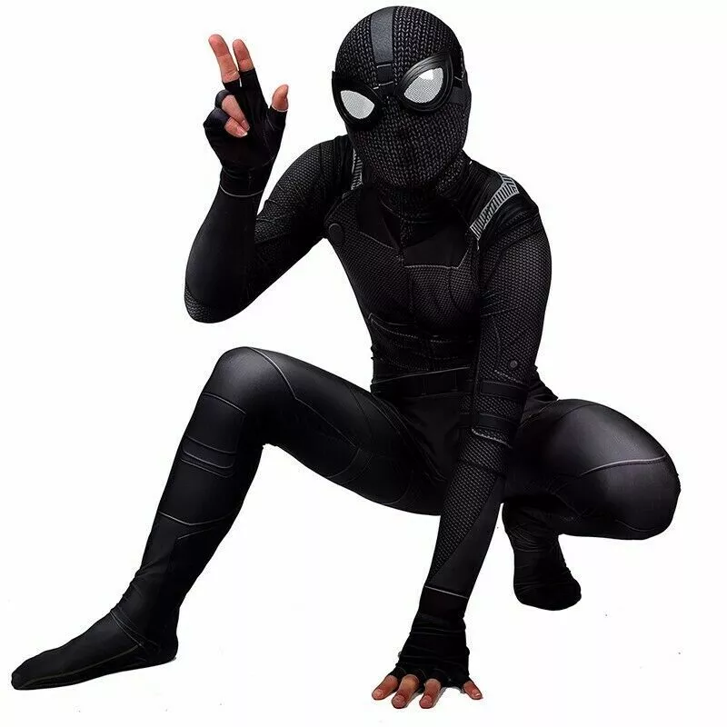 Spider-Man Far From Home Jumpsuit Spiderman Suit Cosplay Costume Halloween  Adult