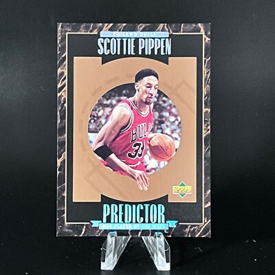 Scottie Pippen 1995-96 Upper Deck PREDICTORS Insert #H8 NICE LOOK!!