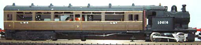LMS Ex L Y STEAM RAILMOTOR Body B15 UNPAINTED N Gauge Scale Langley Models Kit