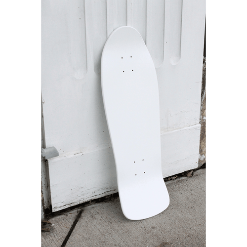 Moose Skateboards Old School 10" x 30" White Blank Skateboard Deck with Grip - Picture 4 of 5