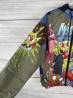 Members Only x Nickelodeon Hey Arnold/ Spongebob Camo Windbreaker