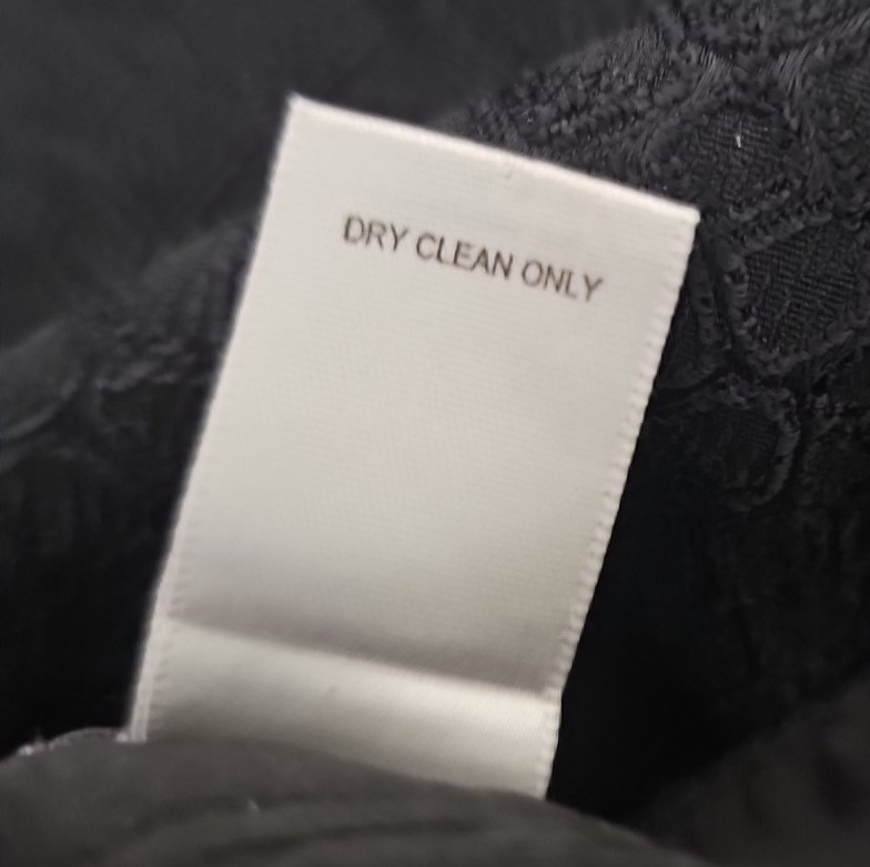 Cache Women’s Black Lace Texture Pattern Satin Tr… - image 9