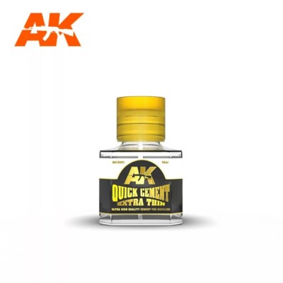 AK Interactive AK12001- Quick Cement Extra Thin 40ml - Neu