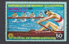 Äquatorialguinea 1972 AIRMAIL used Stamp Michel Nº 104 Yvert PA8B Scott 72-104