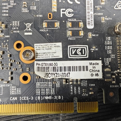 ASUS GeForce GTX 1060 3GB Graphics Card - Used, Working, No Accessories - Picture 3 of 12