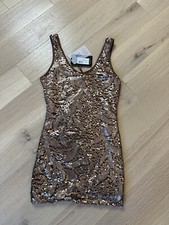 Guess by Marciano dress Matte Brown Sequin Women’s Size Small