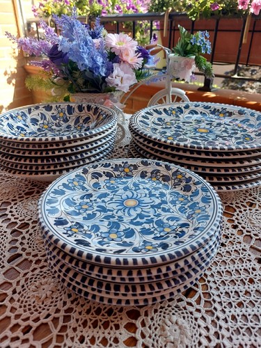18 Piatti Ceramica Villa Altachiara Decora Nizza - Foto 3 di 9