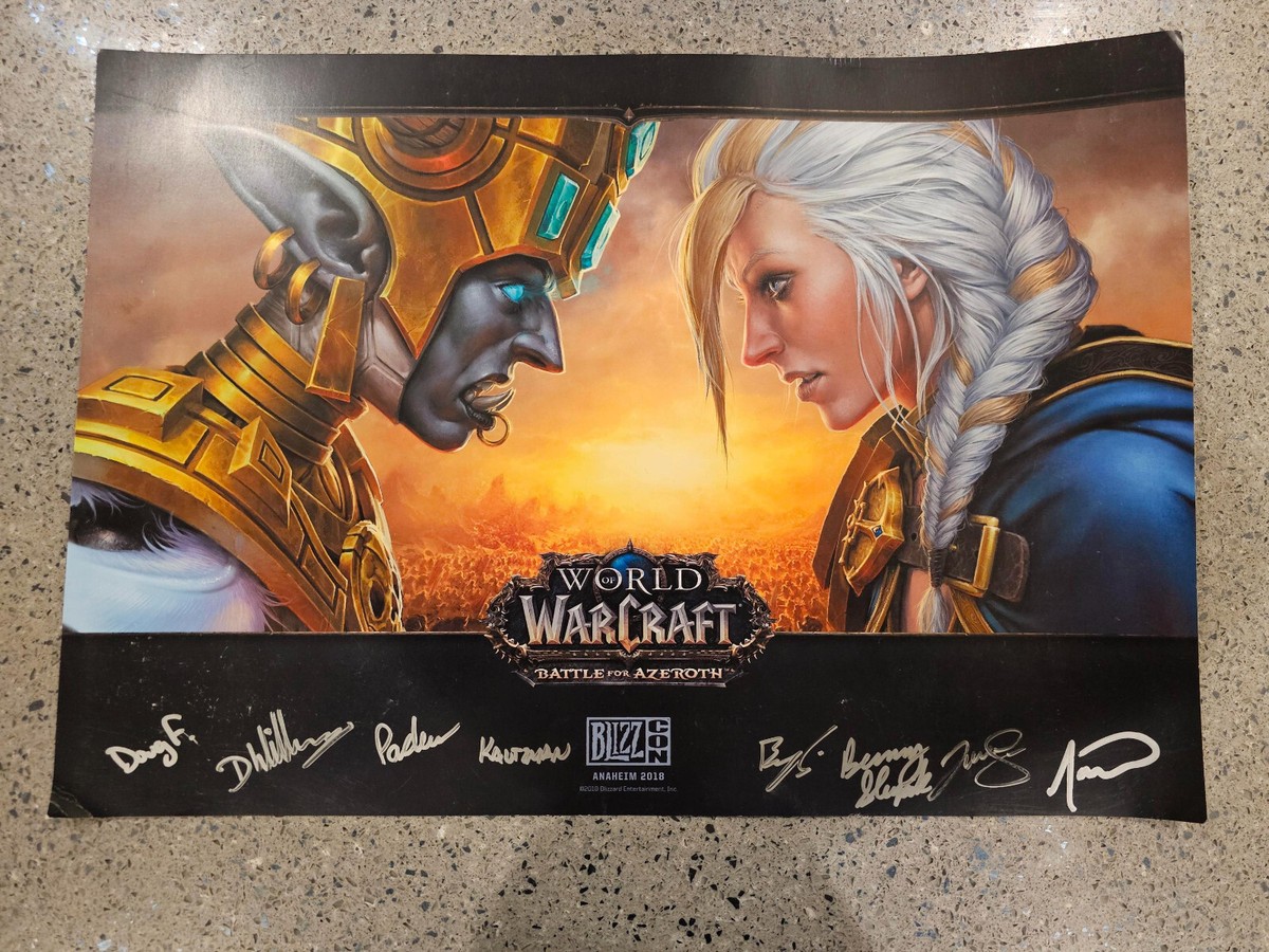 Blizzcon 2017 2018 Rare Overwatch Diablo Warcraft Starcraft Signed