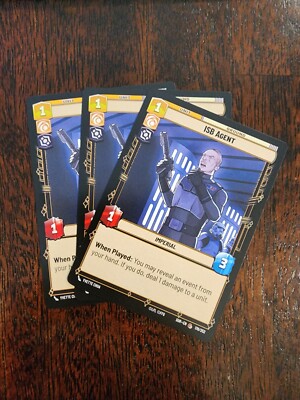 x3 ISB Agent - Spark of Rebellion (SOR) - Star Wars Unlimited Playset