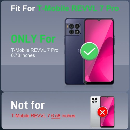 Shockproof T-Mobile REVVL 7 Pro 5G Case with Adjustable Kickstand & Protection - Picture 6 of 11