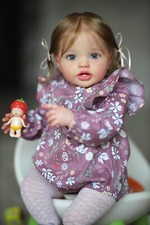 Reborn Baby Dolls 24" Girl Cloth Body Newborn Realistic Lifelike Toddler Kid Toy